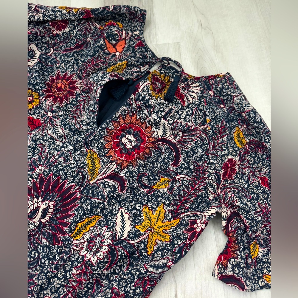Madewell size M dress with autumn floral print